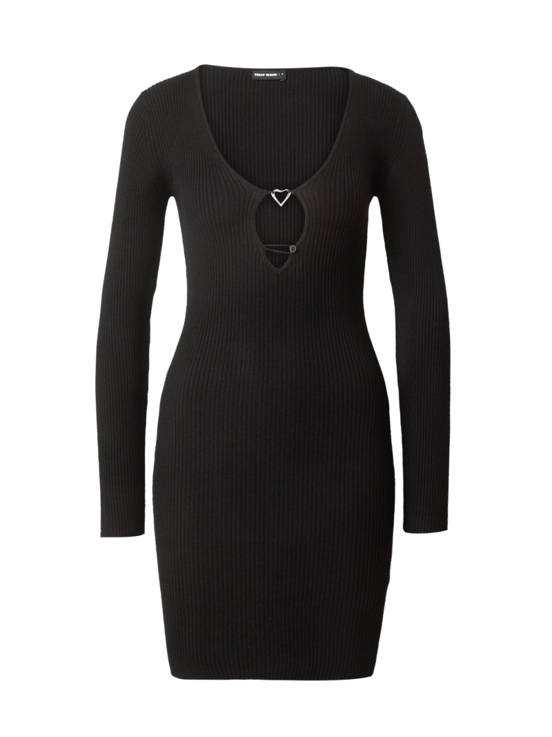 Tally Weijl Rochie tricotat  negru