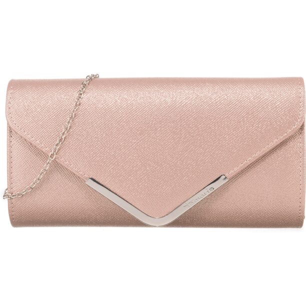 Tamaris Clutch 'Amalia'  culoarea pielii / argintiu