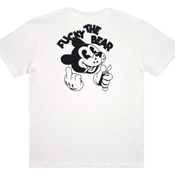 The Dudes Fucky Classic T-Shirt Off White preţ