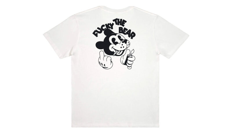 The Dudes Fucky Classic T-Shirt Off White preţ