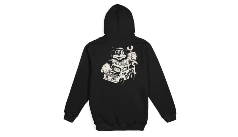 The Dudes Stoneys Hood Premium Hoody Black preţ