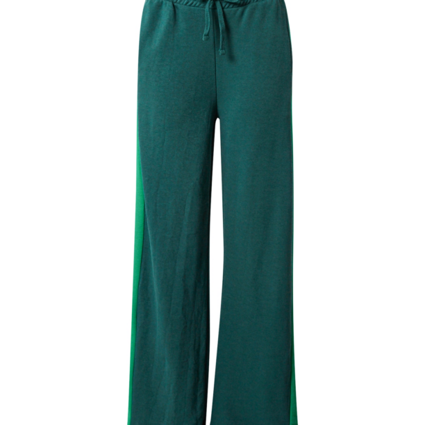 The Jogg Concept Pantaloni 'SAFINE'  verde smarald / verde iarbă / alb