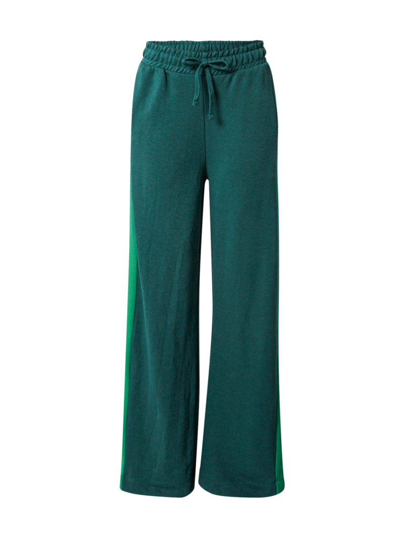 The Jogg Concept Pantaloni 'SAFINE'  verde smarald / verde iarbă / alb