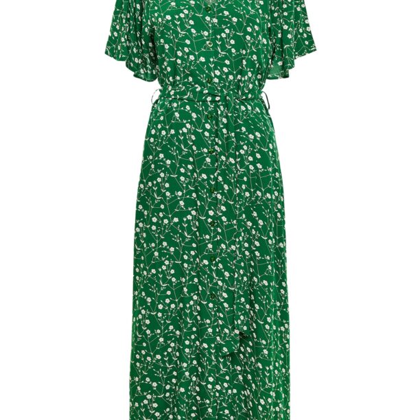 Threadbare Rochie tip bluză 'Fruit'  verde iarbă / alb