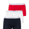 Tommy Hilfiger Underwear Boxeri 'Essential'  albastru marin / gri deschis / roșu / alb