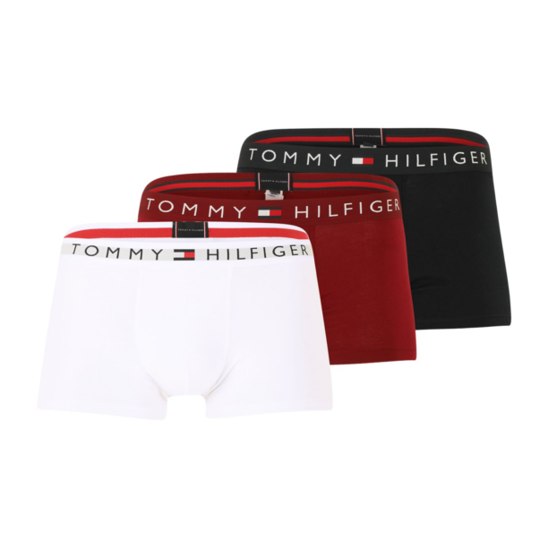 Tommy Hilfiger Underwear Boxeri  rubiniu / negru / alb murdar