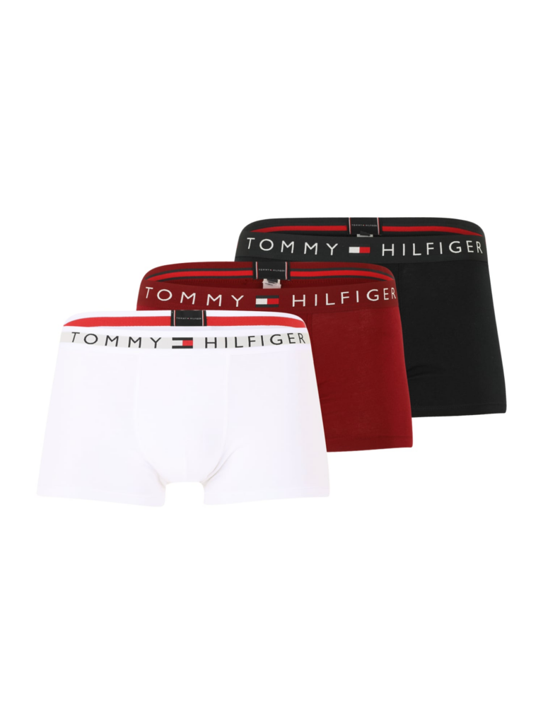 Tommy Hilfiger Underwear Boxeri  rubiniu / negru / alb murdar