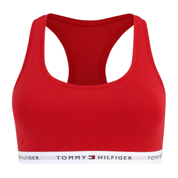 Tommy Hilfiger Underwear Plus Sutien  roșu / negru / alb murdar