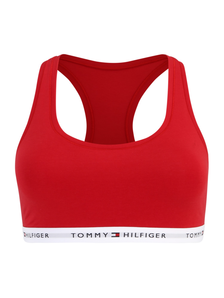 Tommy Hilfiger Underwear Plus Sutien  roșu / negru / alb murdar