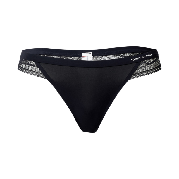 Tommy Hilfiger Underwear Tanga  albastru închis / alb