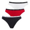 Tommy Hilfiger Underwear Tanga  albastru marin / roşu închis / negru / alb