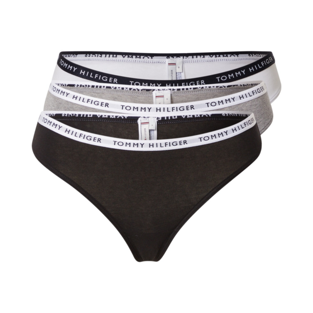 Tommy Hilfiger Underwear Tanga  gri amestecat / negru / alb