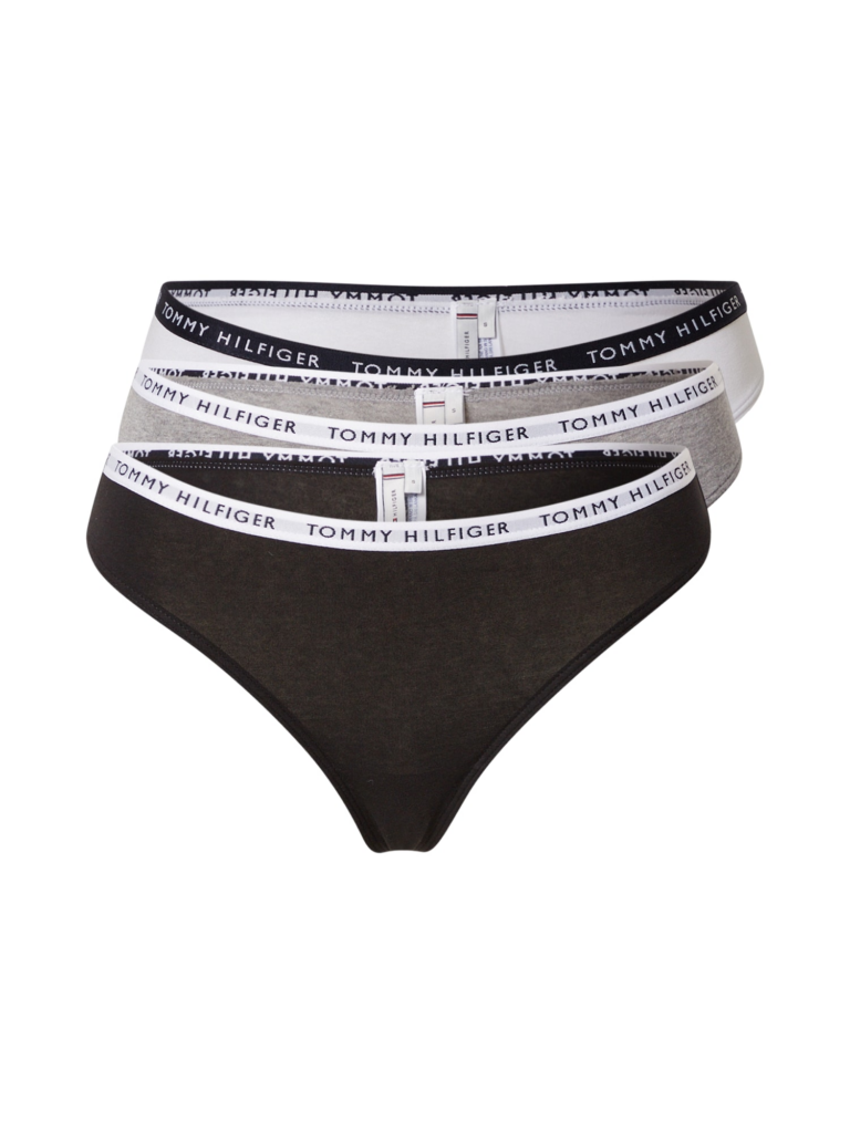 Tommy Hilfiger Underwear Tanga  gri amestecat / negru / alb