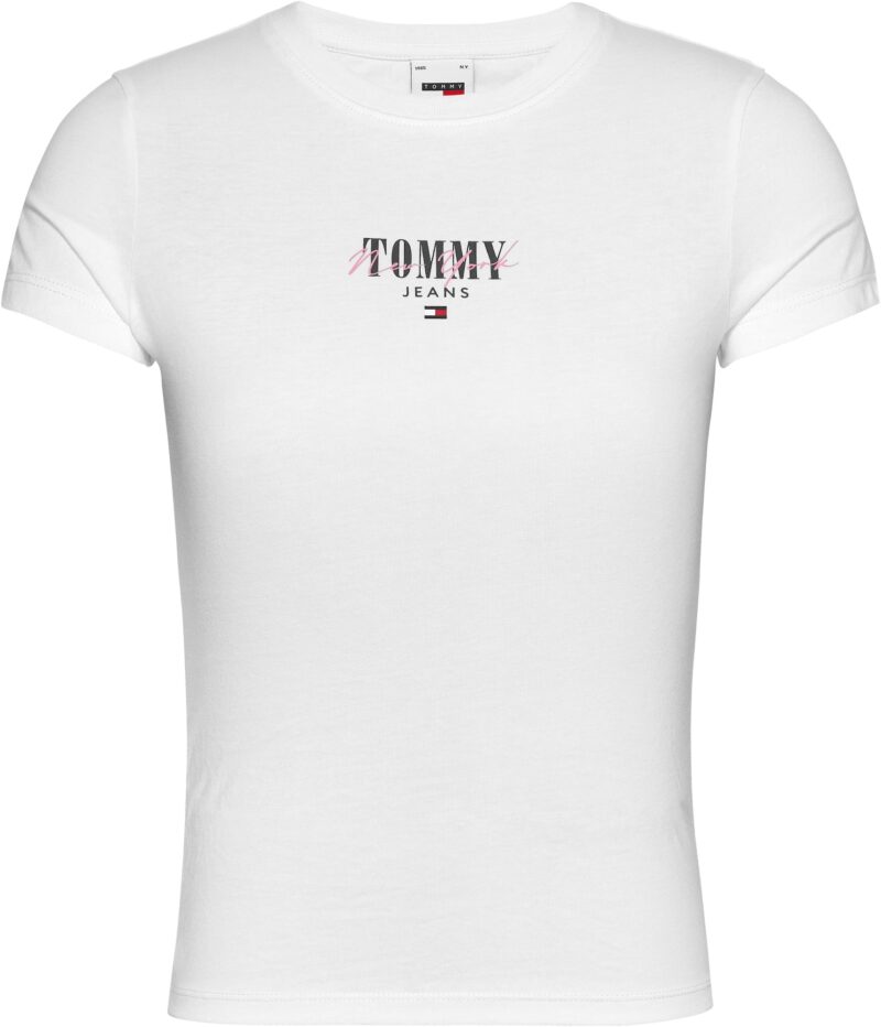 Tommy Jeans Curve Tricou 'Essential'  bleumarin / roșu / alb