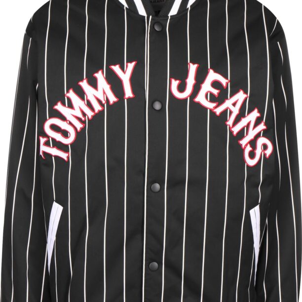 Tommy Jeans Geacă de primăvară-toamnă  roșu / negru / alb