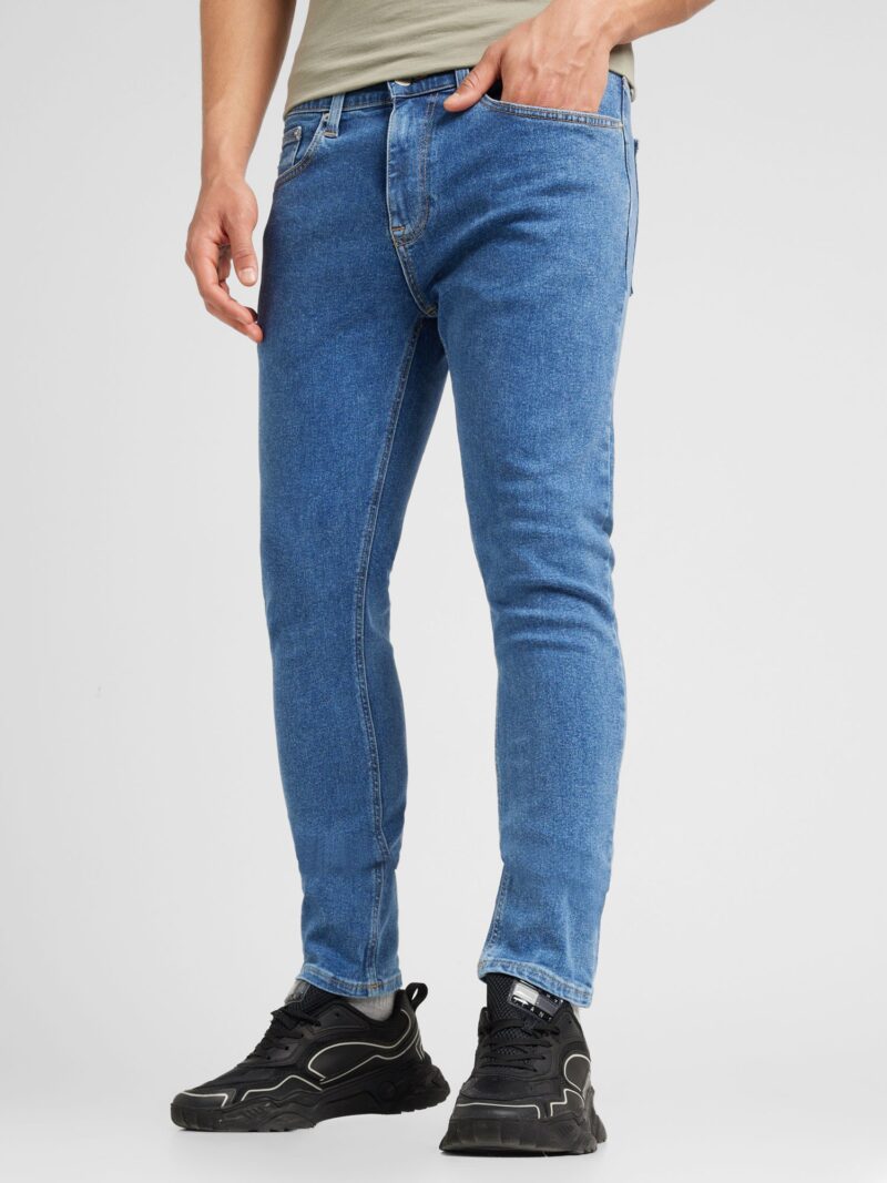 Tommy Jeans Jeans 'AUSTIN SLIM TAPERED'  albastru marin / albastru denim / roșu / alb