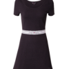 Tommy Jeans Rochie  negru / alb