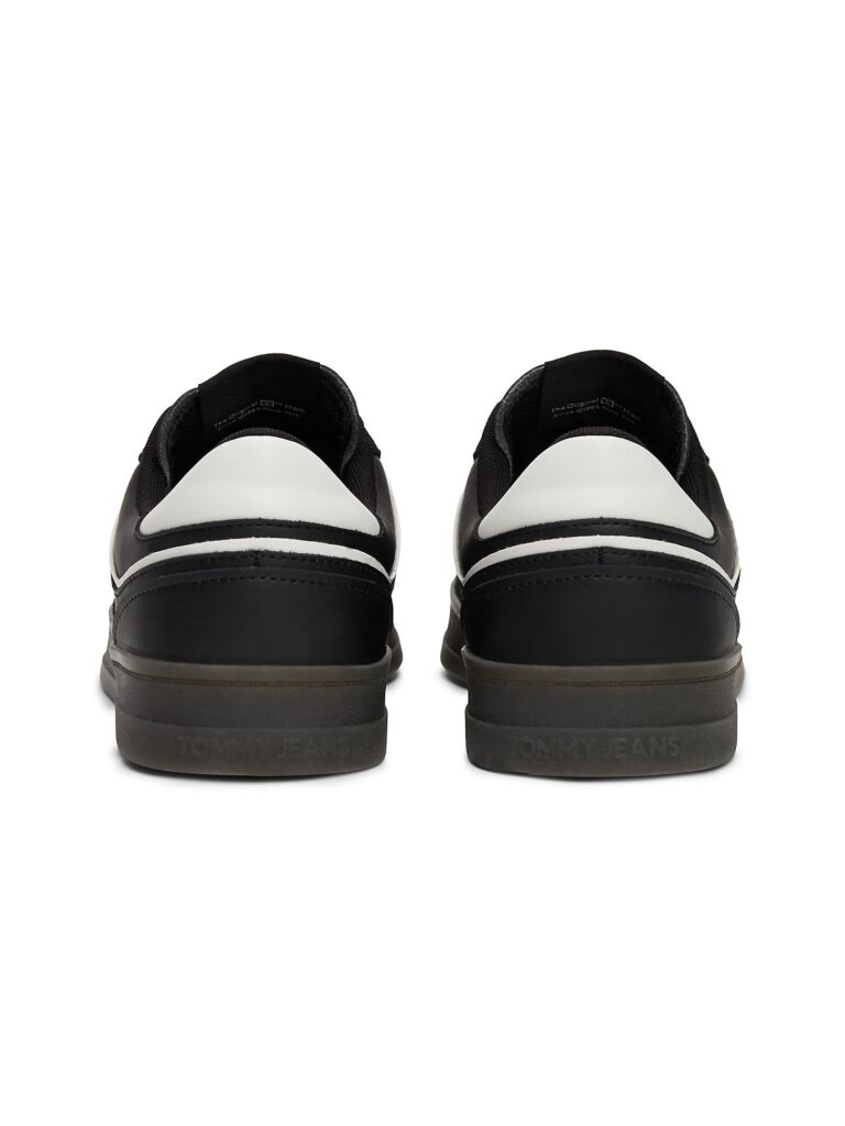 Cumpăra Tommy Jeans Sneaker low 'Court'  negru / alb