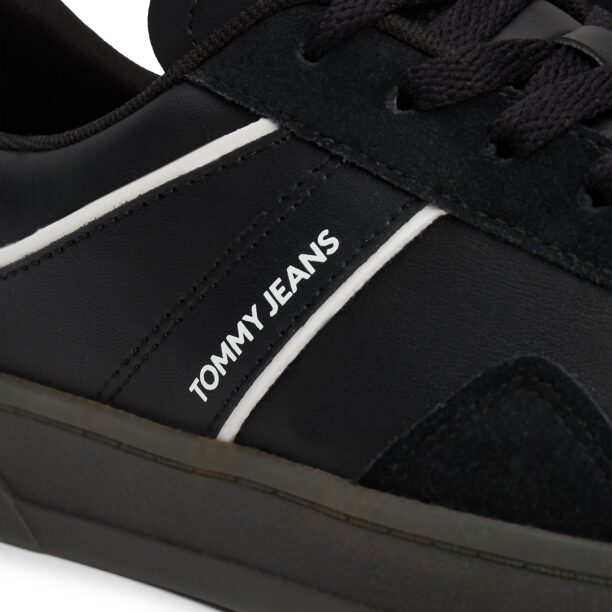 Original Tommy Jeans Sneaker low 'Court'  negru / alb