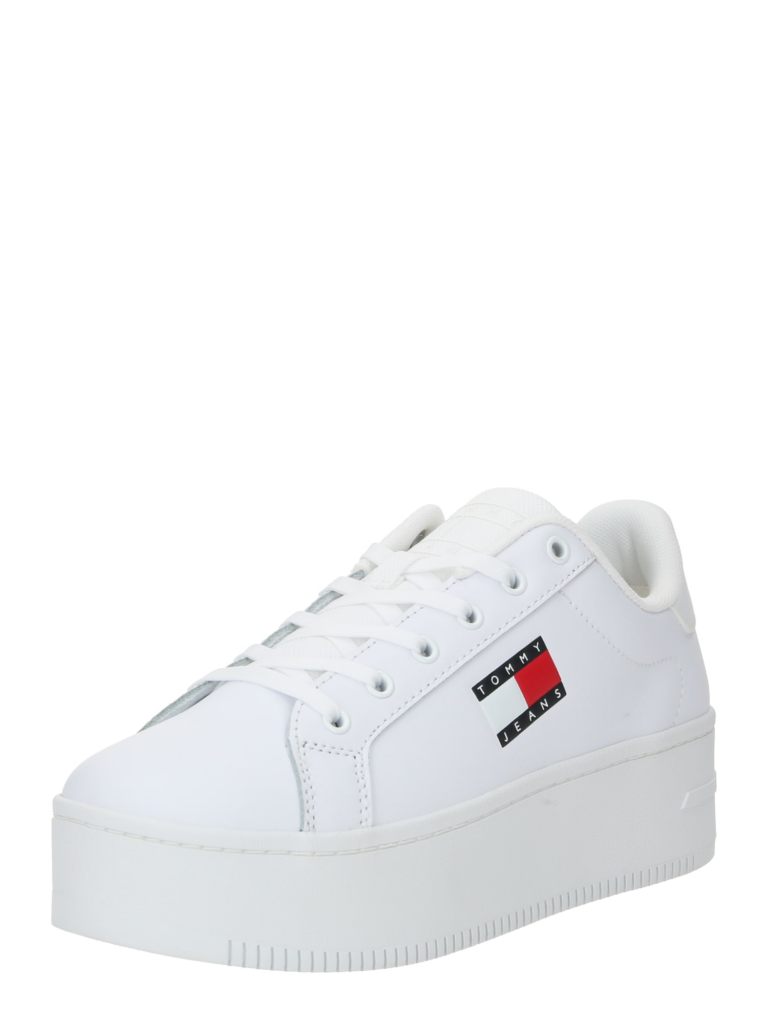 Tommy Jeans Sneaker low 'Essential'  albastru marin / roșu / alb