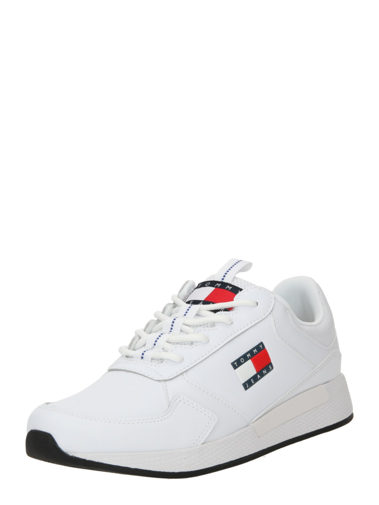 Tommy Jeans Sneaker low 'Essential'  bleumarin / roșu / alb