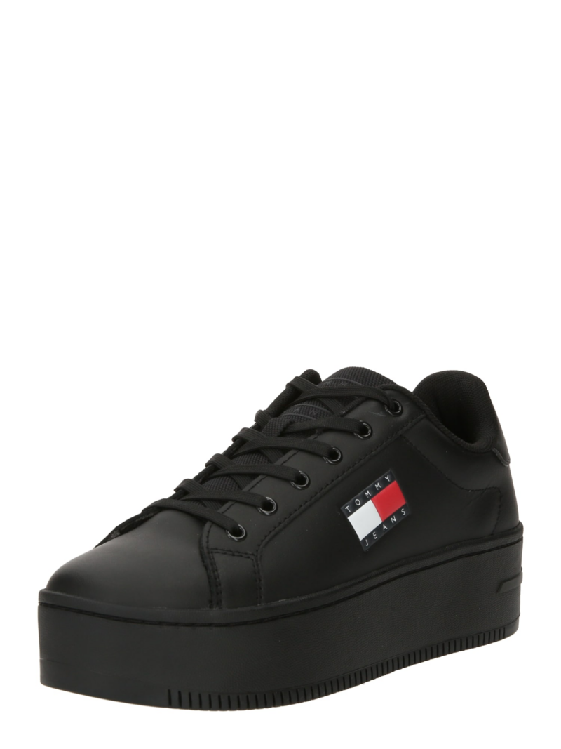 Tommy Jeans Sneaker low 'Essential'  bleumarin / roșu intens / negru / alb