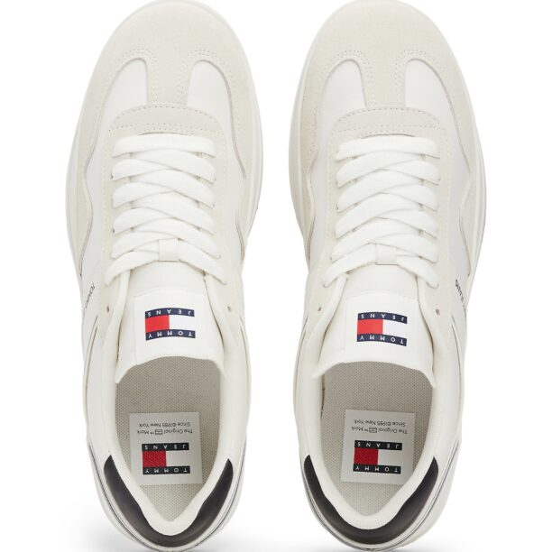 Tommy Jeans Sneaker low  ecru / negru / alb preţ