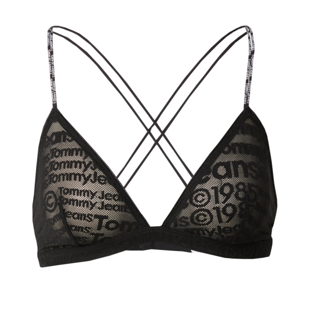 Tommy Jeans Sutien  negru / alb