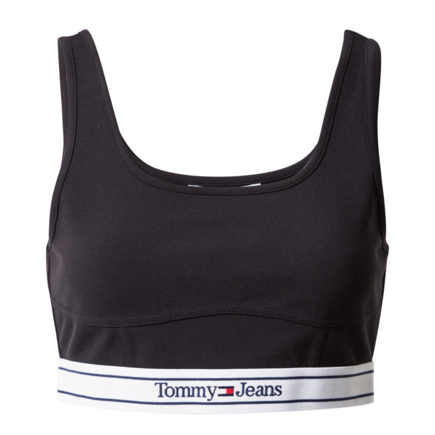 Tommy Jeans Top  albastru închis / roșu intens / negru / alb