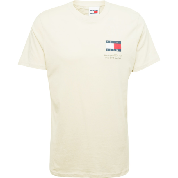 Tommy Jeans Tricou 'Essential'  crem / albastru închis / roșu / alb