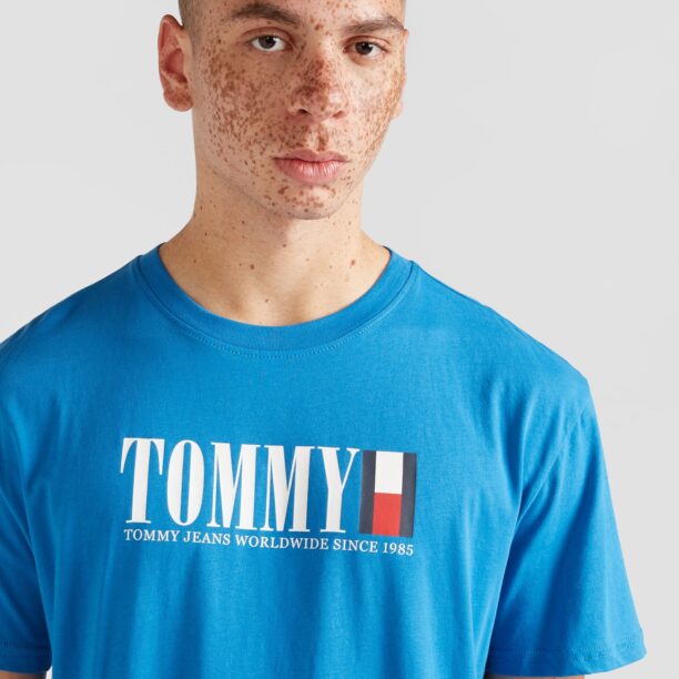 Cumpăra Tommy Jeans Tricou  albastru / bleumarin / roșu deschis / alb