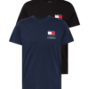 Tommy Jeans Tricou  bleumarin / roșu / negru / alb