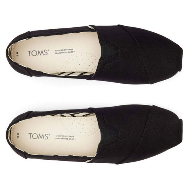 Original Toms Alpargata BLack Recycled Cotton Canvas