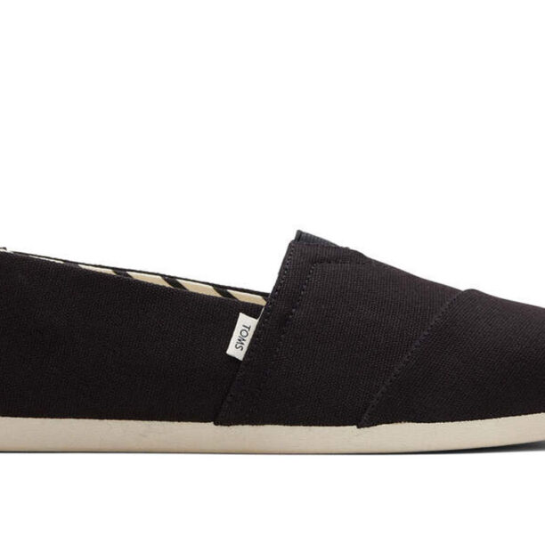 Toms Alpargata BLack Recycled Cotton Canvas