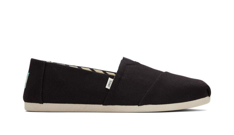 Toms Alpargata BLack Recycled Cotton Canvas