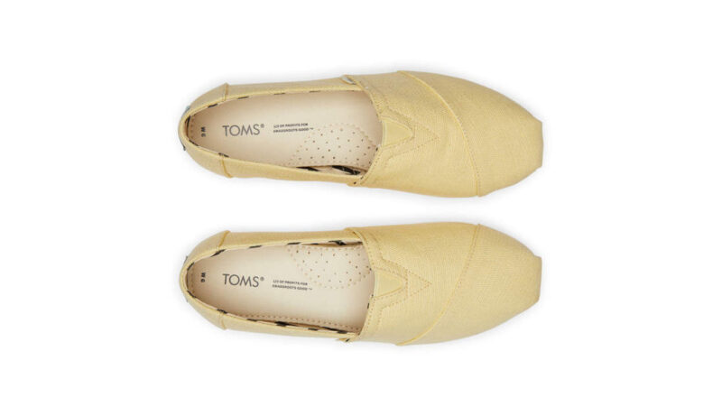 Original Toms Alpargata Banana Yellow Heritage Canvas Wmn