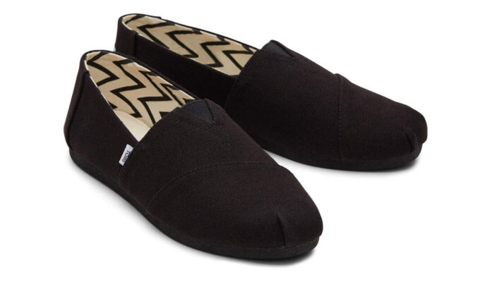 Toms Alpargata Black/Black Recycled Cotton Canvas Wmn preţ