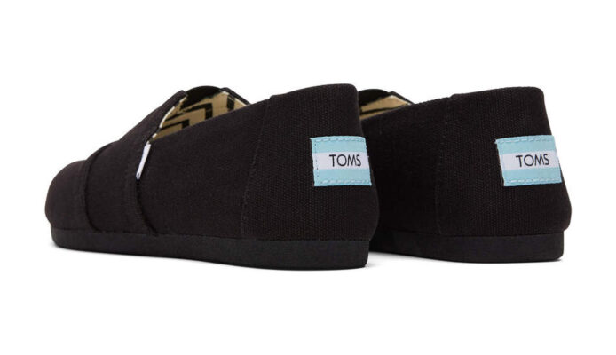 Original Toms Alpargata Black/Black Recycled Cotton Canvas Wmn