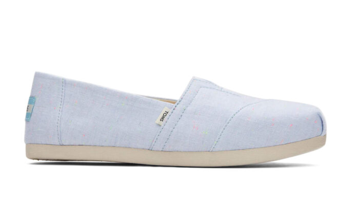 Toms Alpargata Light Blue Speckled Linene Wmn