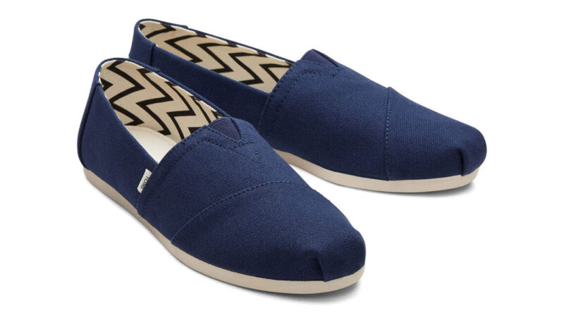 Toms Alpargata Navy Recycled Cotton Canvas preţ