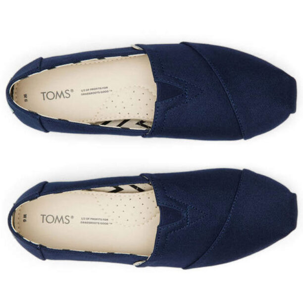 Original Toms Alpargata Navy Recycled Cotton Canvas