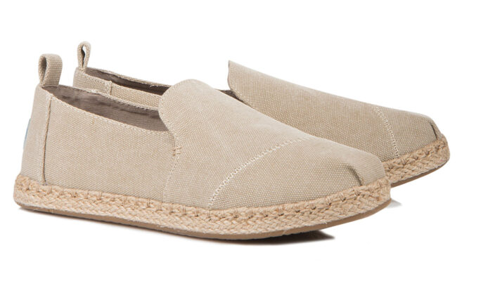 Preţ Toms Alpargatas Desert Washed Canvas Deconstructed