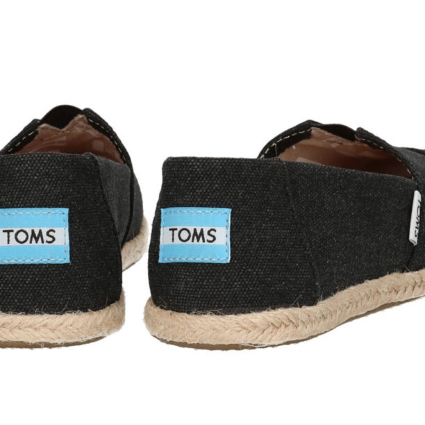 Preţ Toms Black Washed Canvas Alpargata