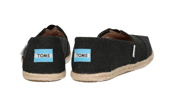 Preţ Toms Black Washed Canvas Alpargata