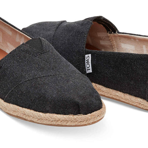 Original Toms Black Washed Canvas Alpargata