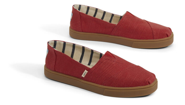 Preţ Toms Red Canvas Women's Cupsole Alpargatas