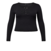 Trendyol Curve Tricou  negru