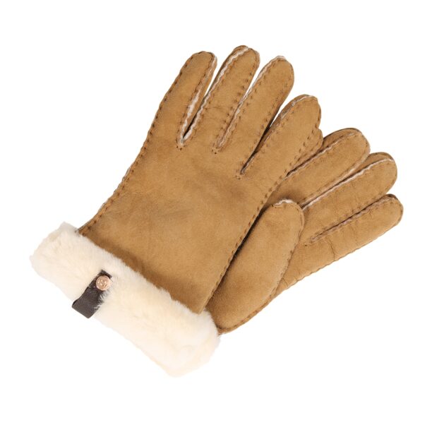 UGG Mănuşi cu degete 'Shorty Glove with leather trim'  maro cappuccino