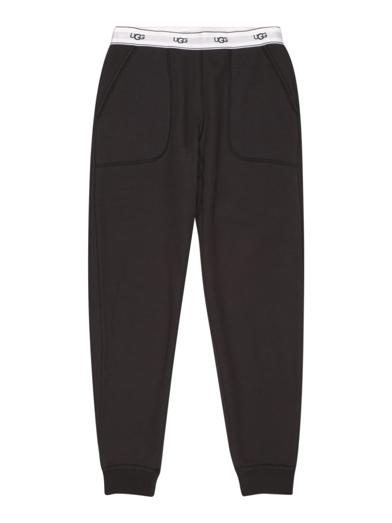 UGG Pantaloni 'Cathy'  negru / alb