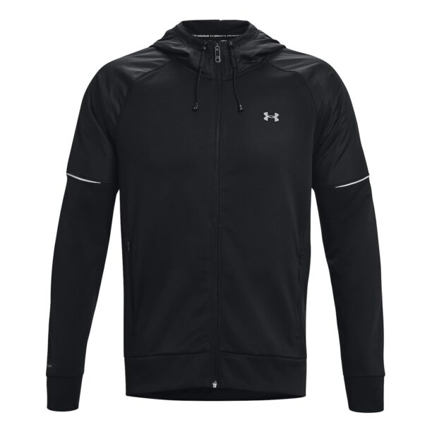 UNDER ARMOUR Bluză cu fermoar sport  negru